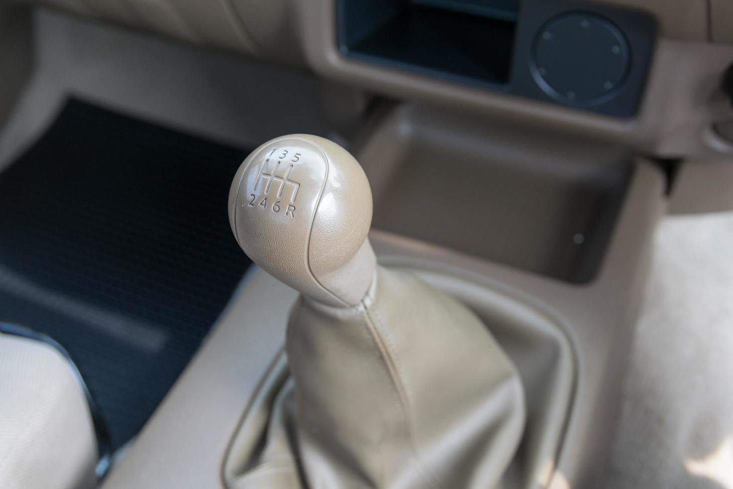 Manual  transmission gear shift. photo