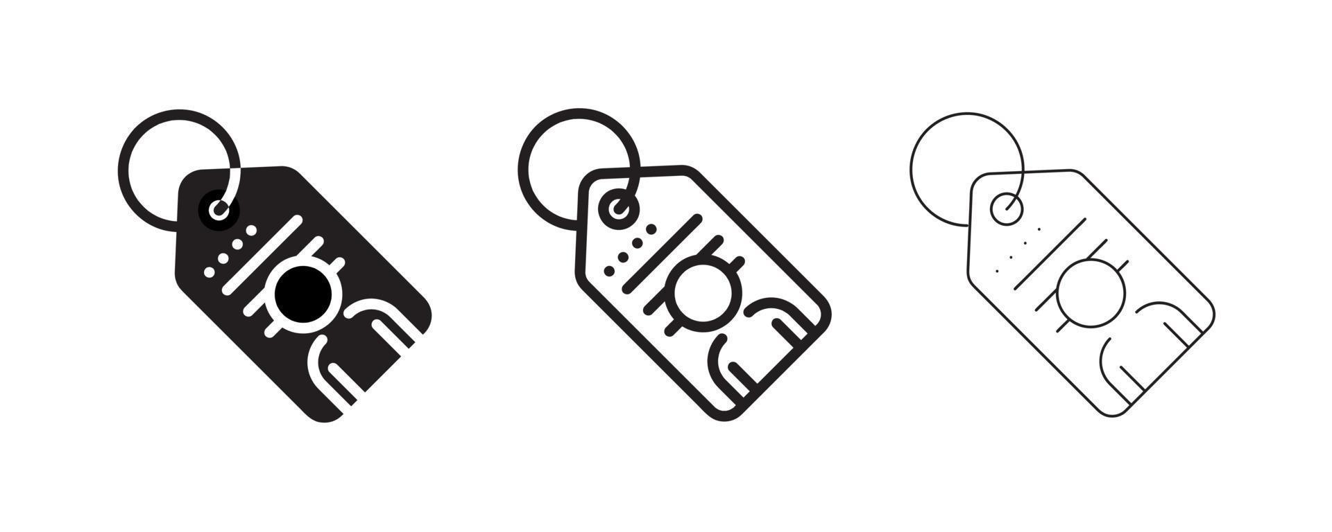 Label vector icon. This icon is the tag symbol of a person ...