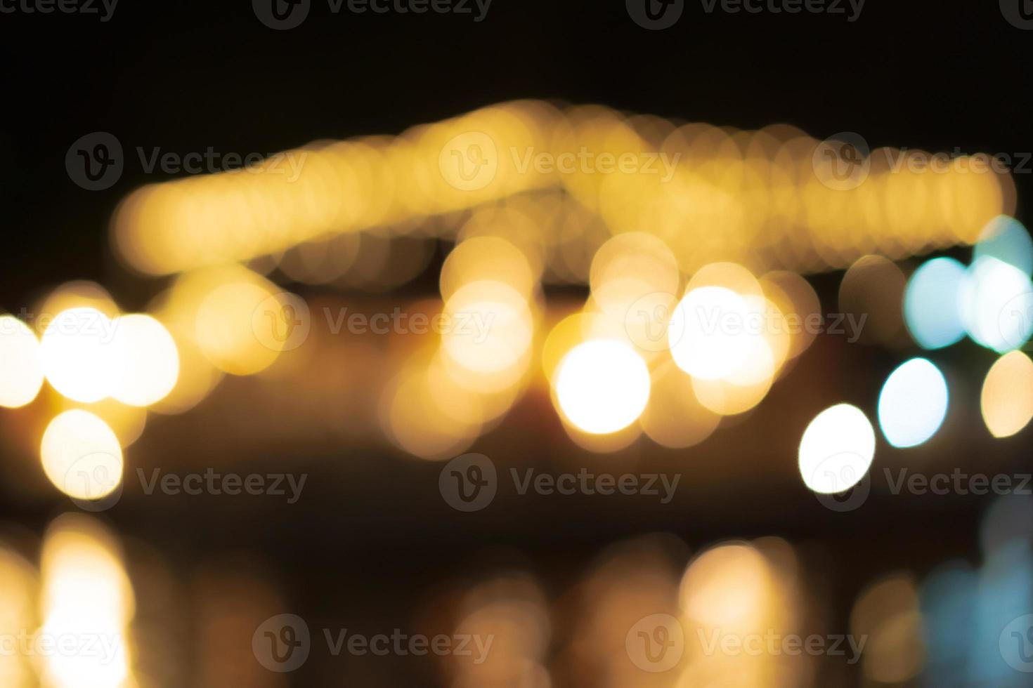 Beautiful bokeh pattern background created by orange light.blur photo