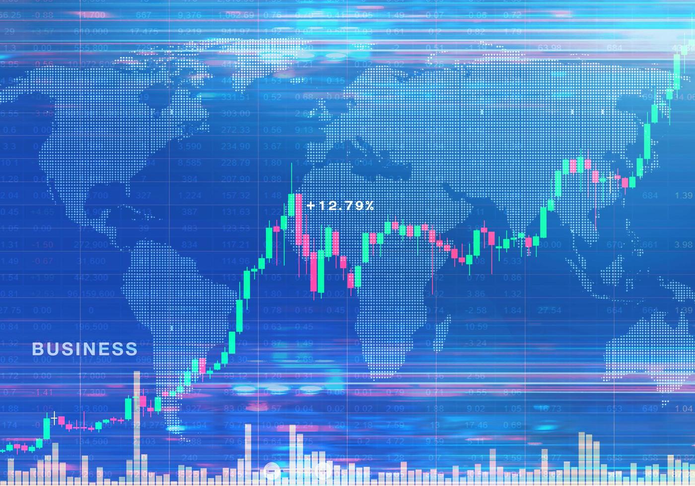 Business, Finance, Investment and the stock market photo