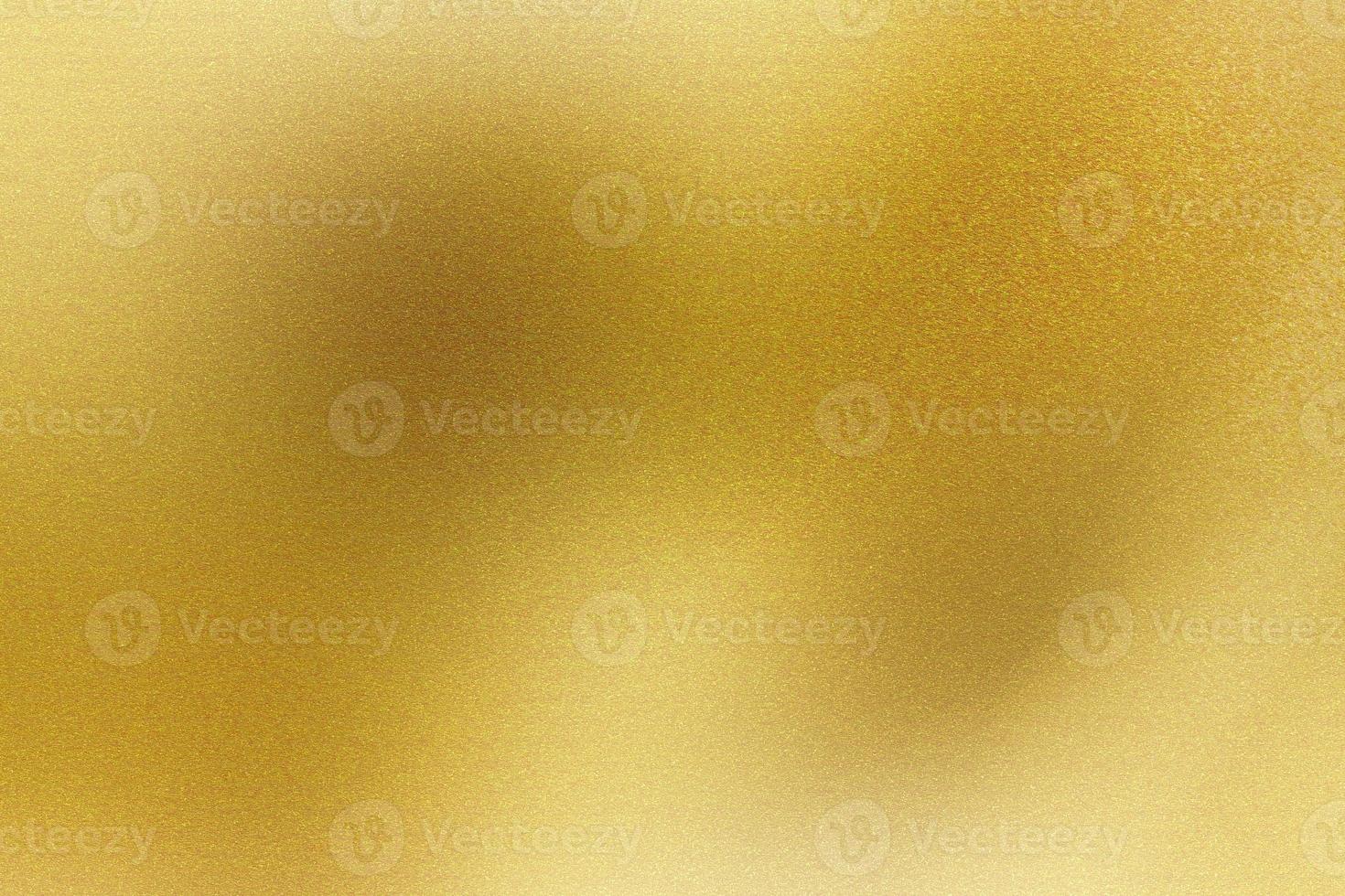 Yellow foil glitter metal wall with rough surface, abstract texture background photo