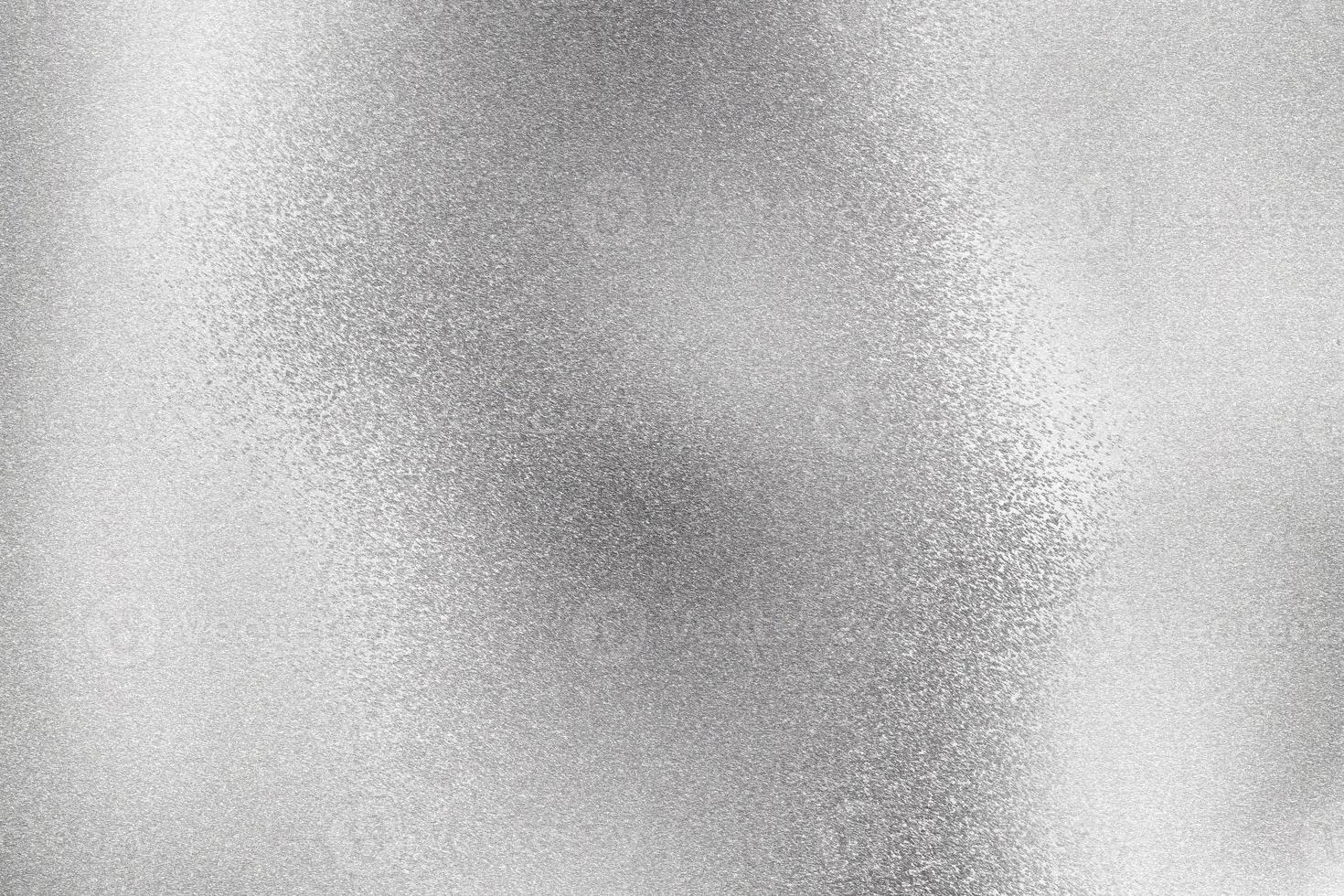 Abstract texture background, shiny silver foil wave metal wall photo