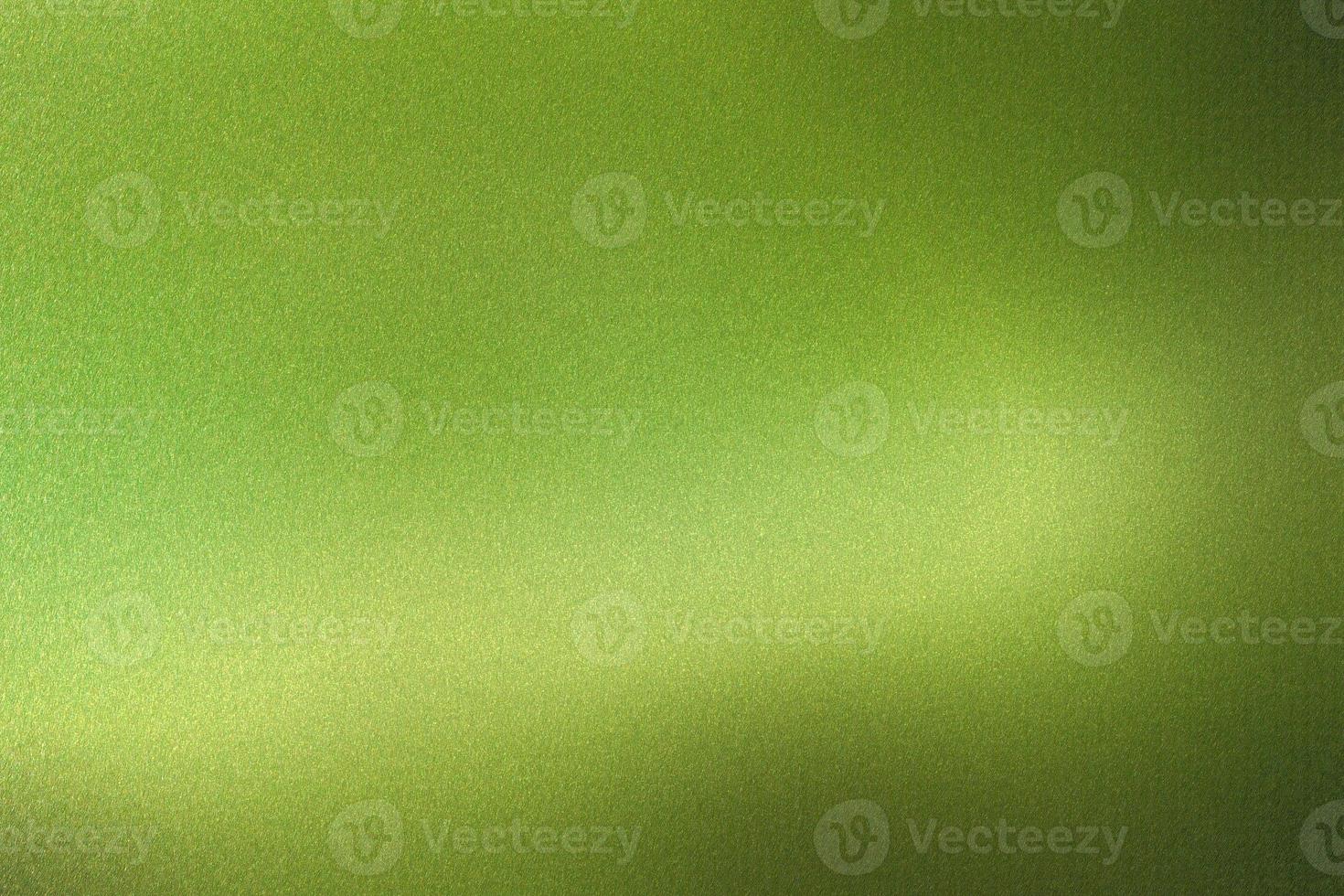 Glowing polished green steel plate, abstract texture background photo