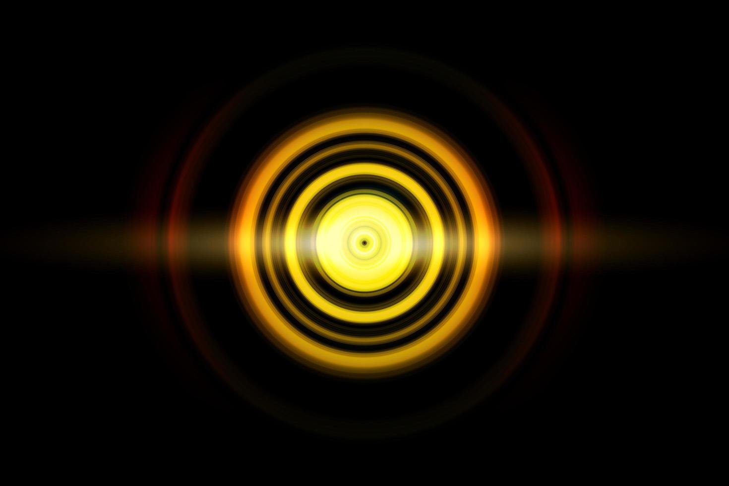 Abstract light effect with sound waves oscillating on black background photo