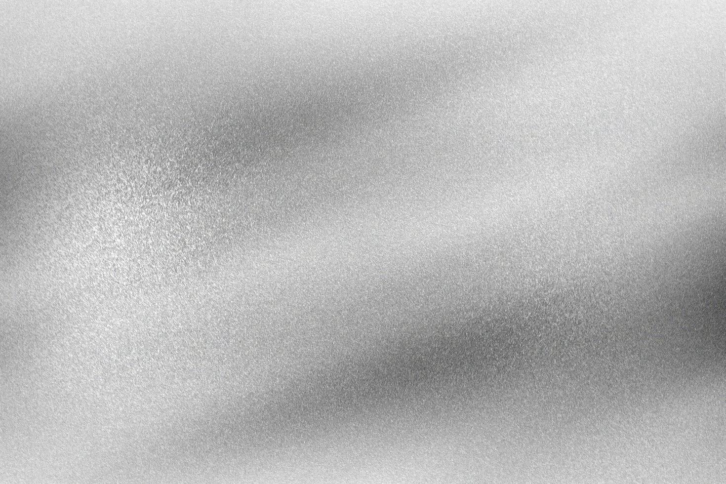 Rough gray wave metallic wall, abstract texture background photo