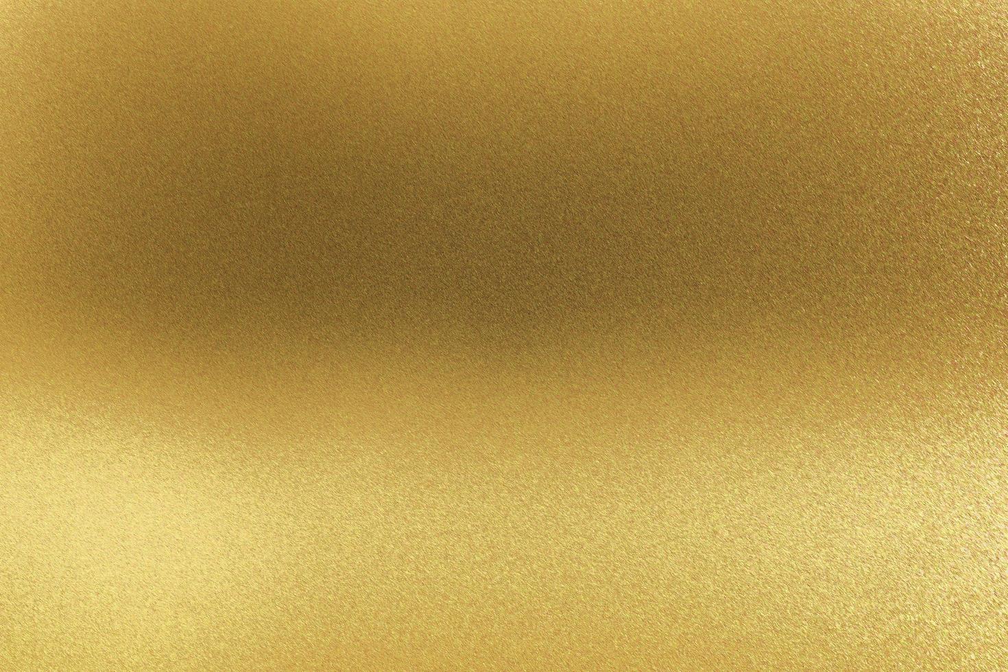 Abstract texture background, glowing golden metal wall photo