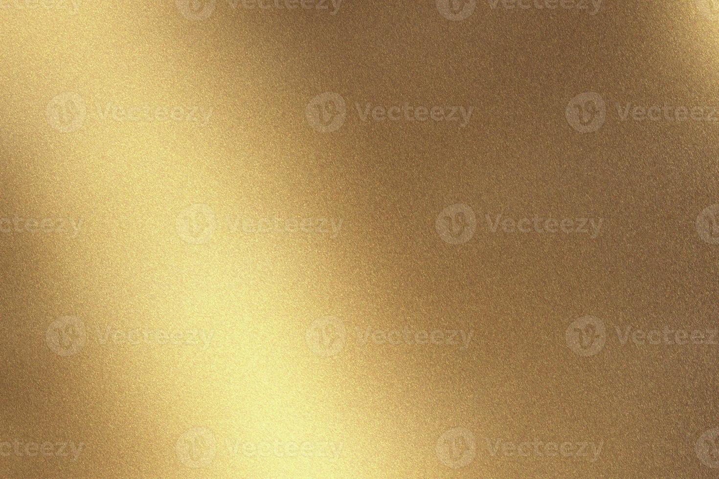 Abstract texture background, light shining on rough golden steel wall photo