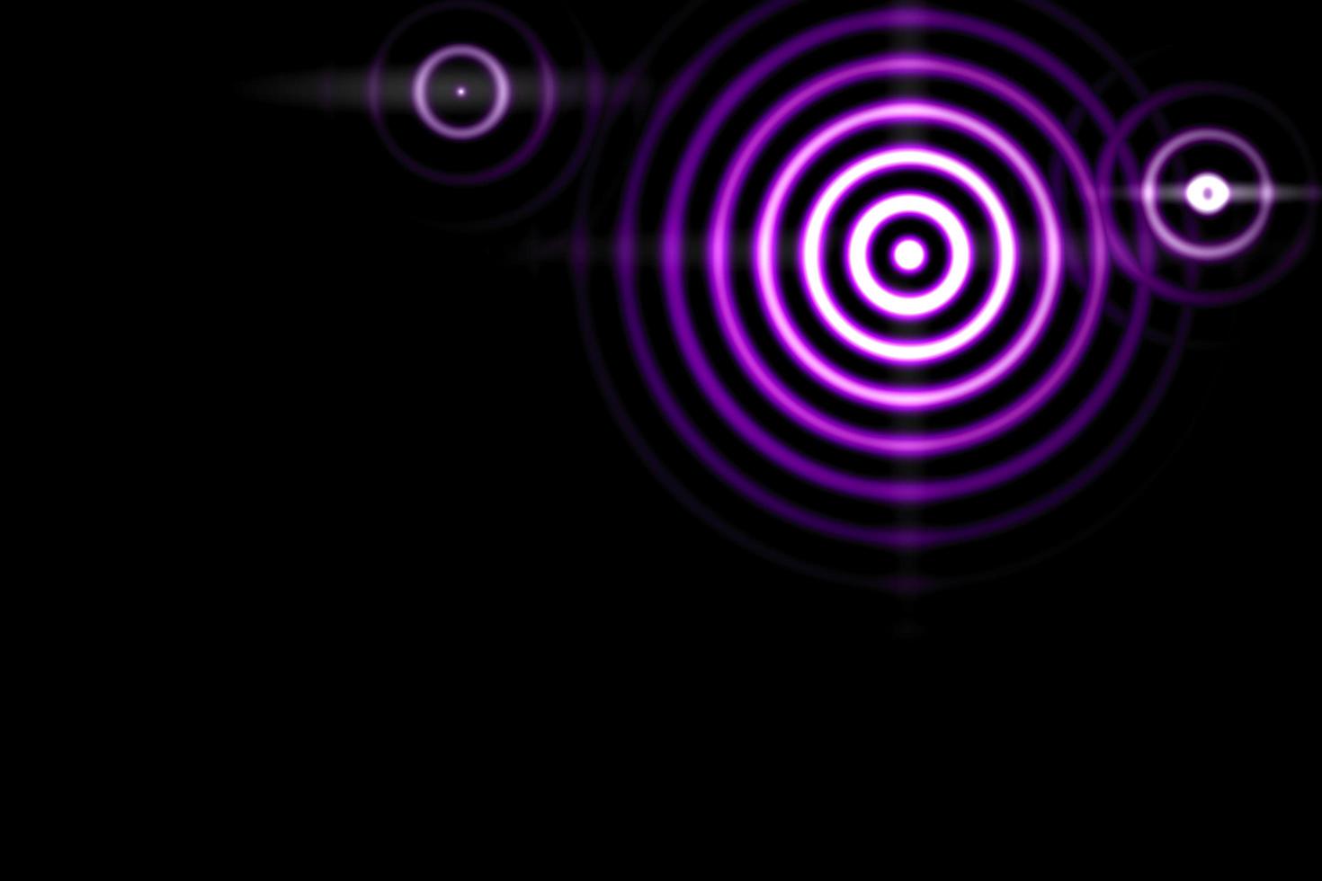 Abstract light background, purple sound waves oscillating with circle ring photo