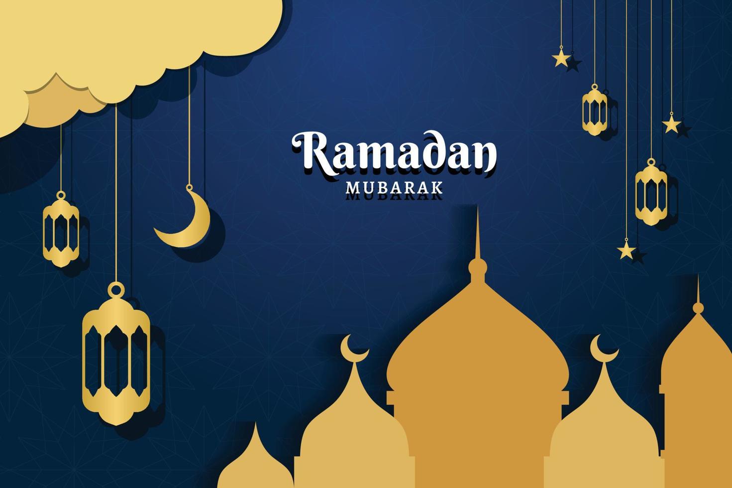 publicación de redes sociales de Ramadán vector