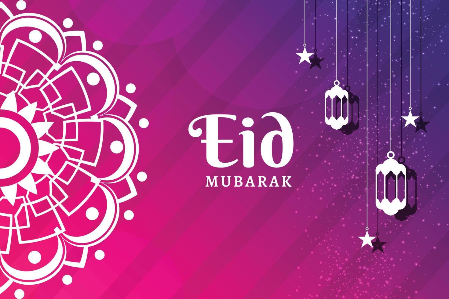 publicación de eid en las redes sociales vector