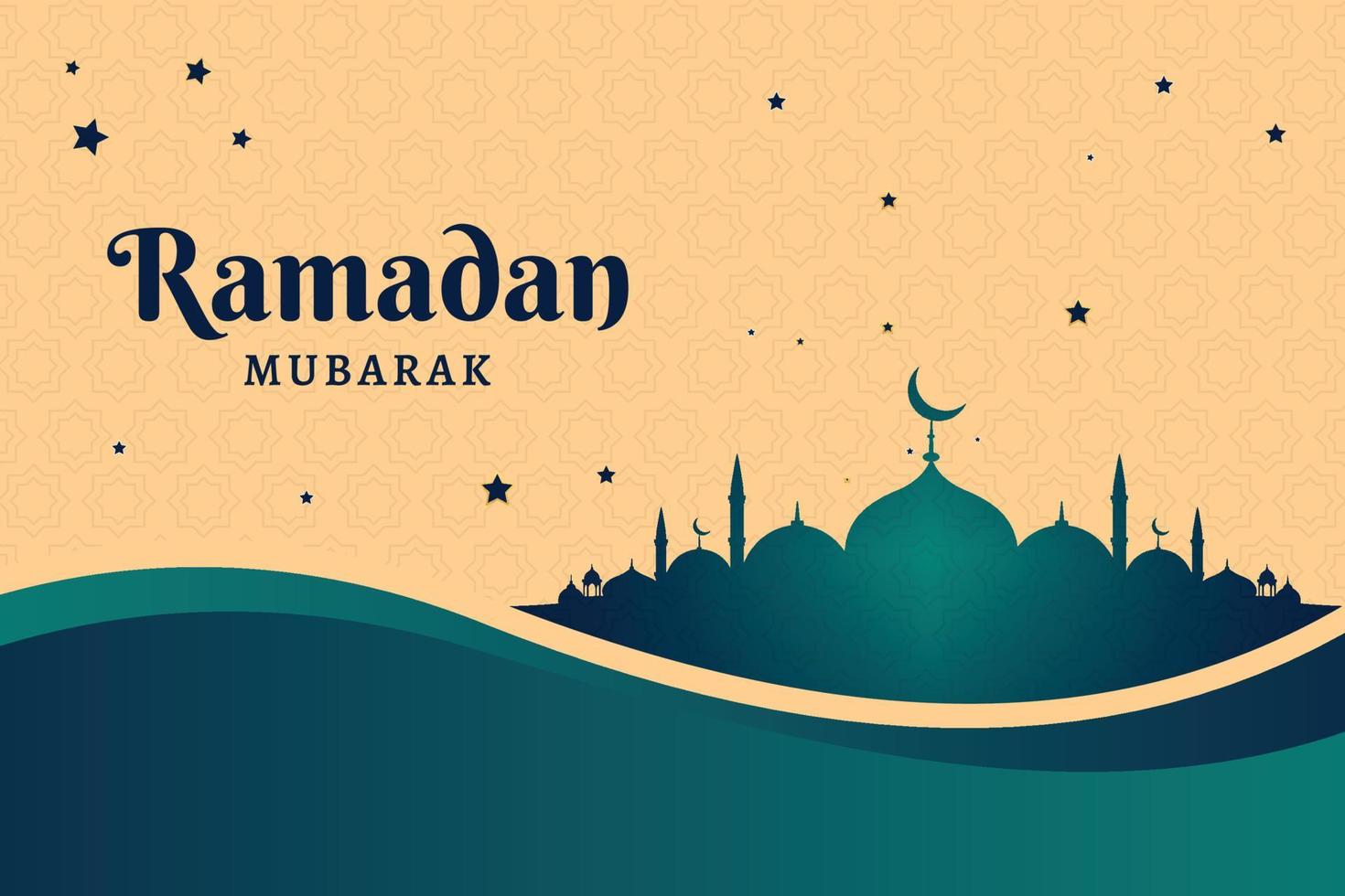 banner de redes sociales de ramadán vector