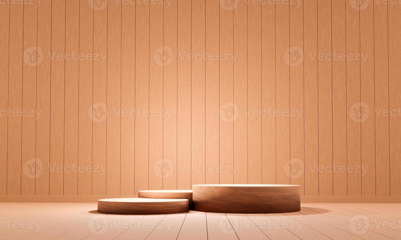 wood podium background photo