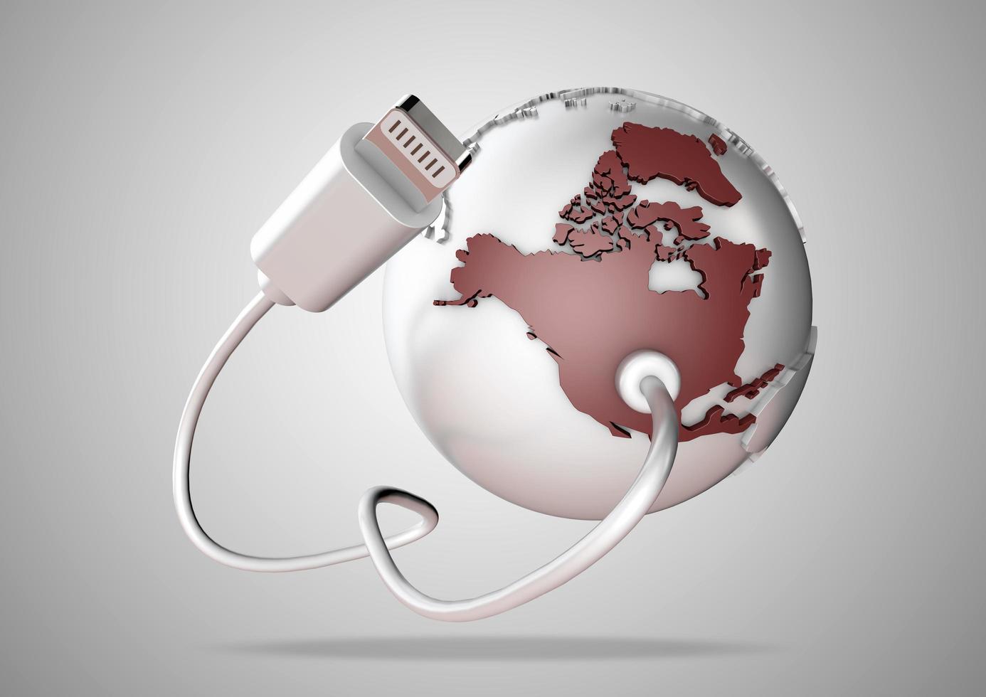 Multiple Versions of DATA plugs being plugged into North America USA photo