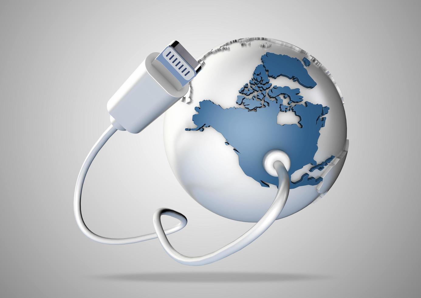 Multiple Versions of DATA plugs being plugged into North America USA photo