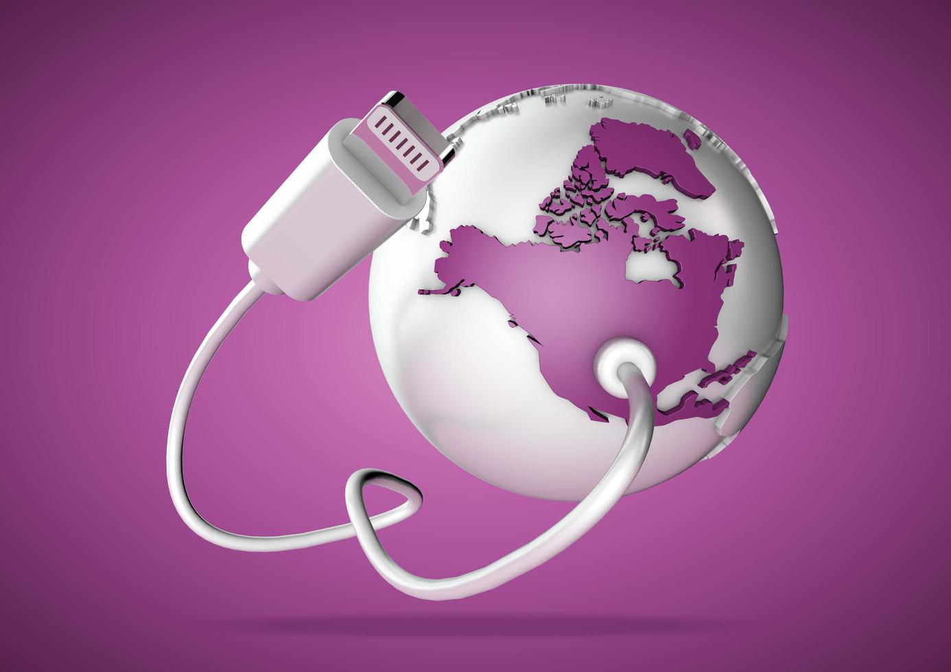 Multiple Versions of DATA plugs being plugged into North America USA photo