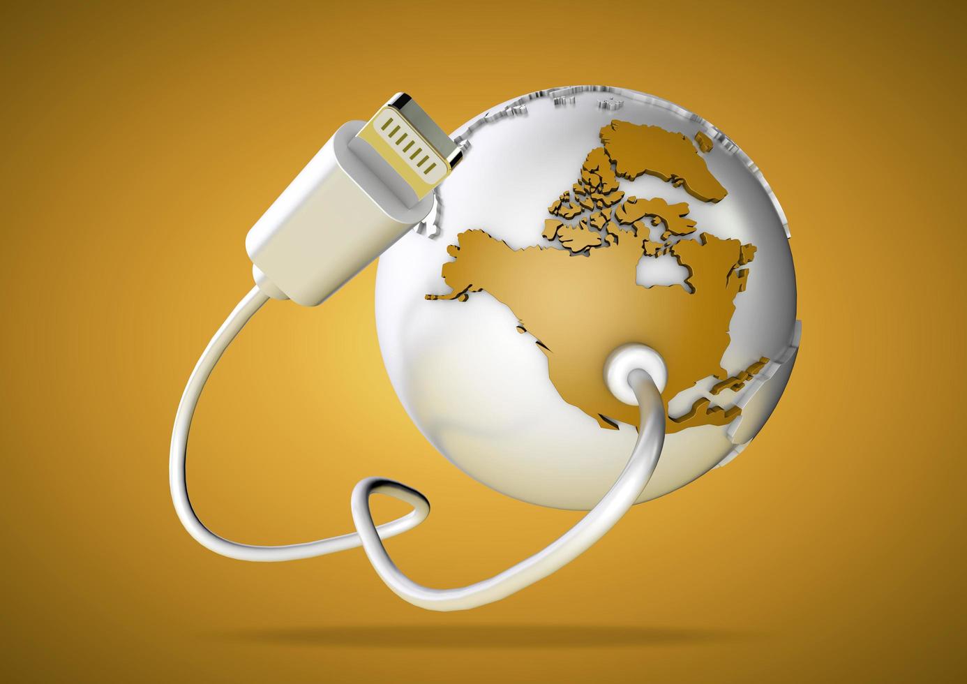 Multiple Versions of DATA plugs being plugged into North America USA photo