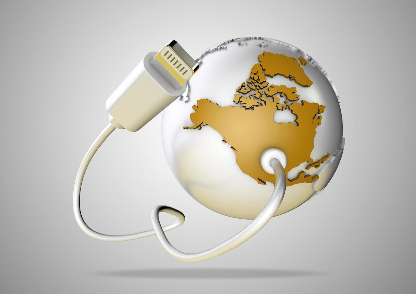 Multiple Versions of DATA plugs being plugged into North America USA photo