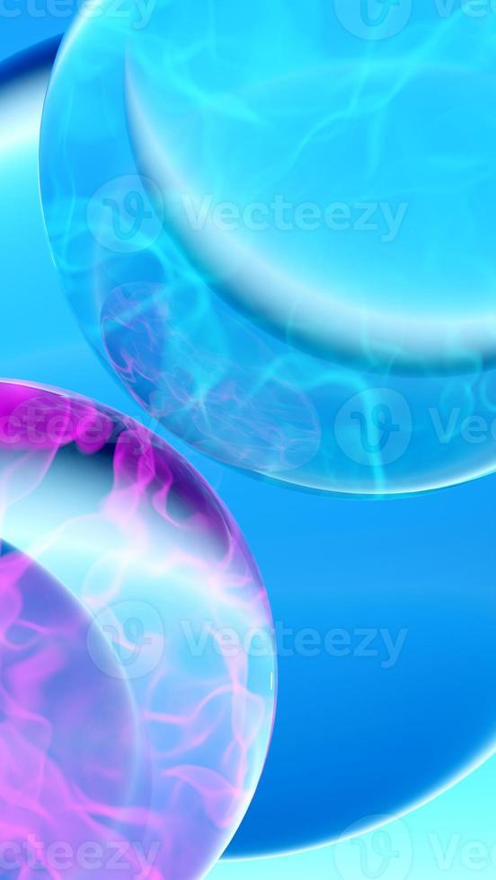 3D rendering, simple wave, colorful abstract background. photo