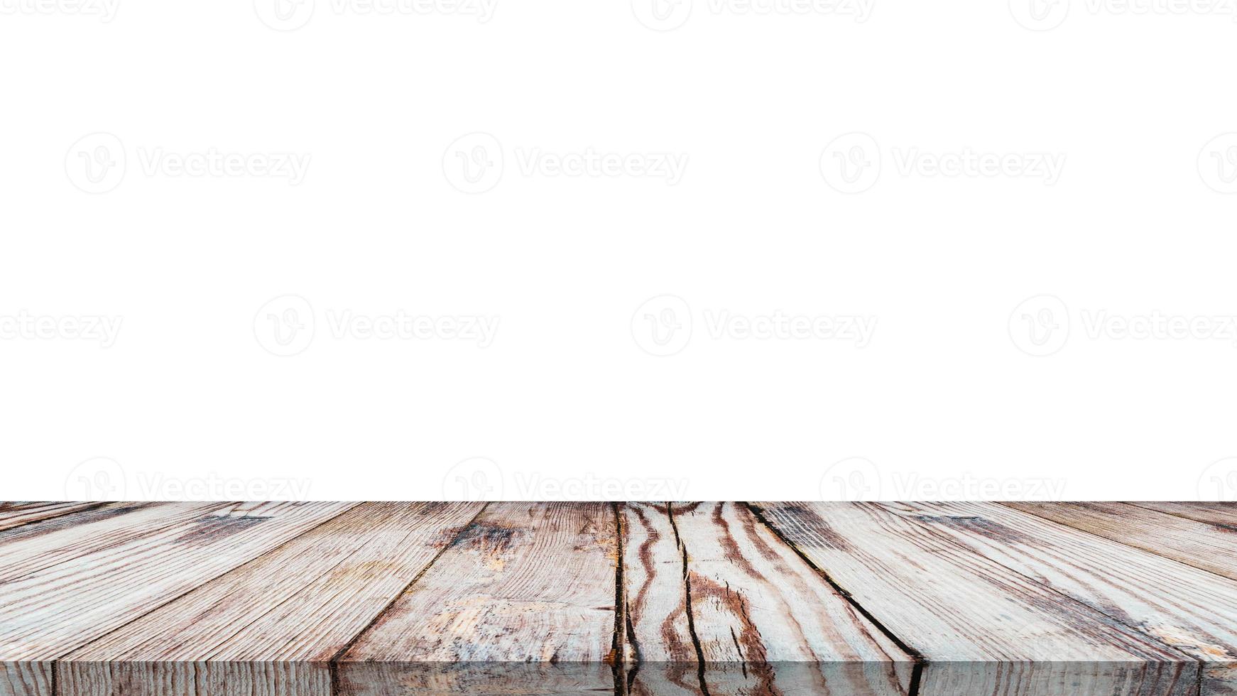 Wood Texture Old Table Isolated On White Background Stock Photo