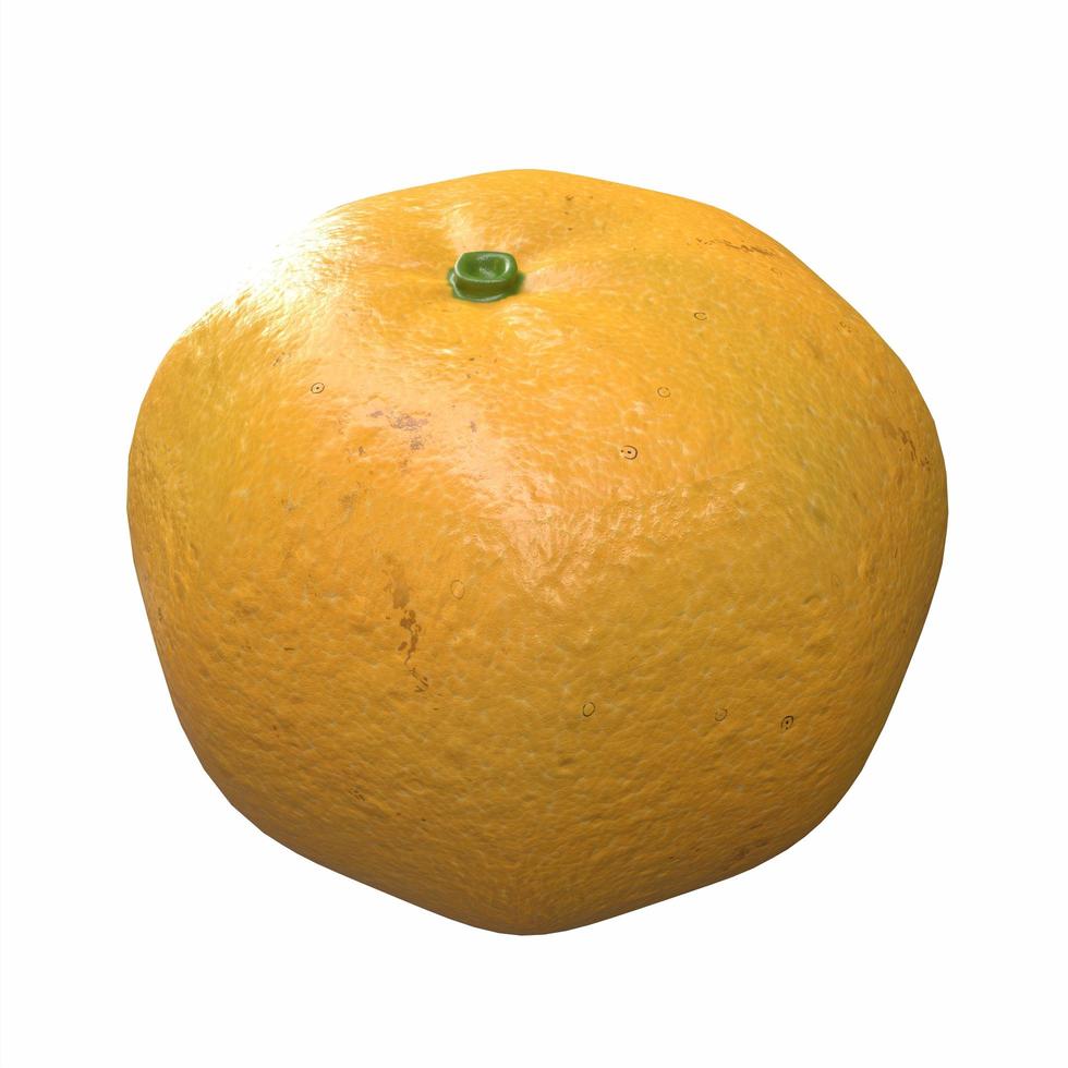 orange isolated on white background photo