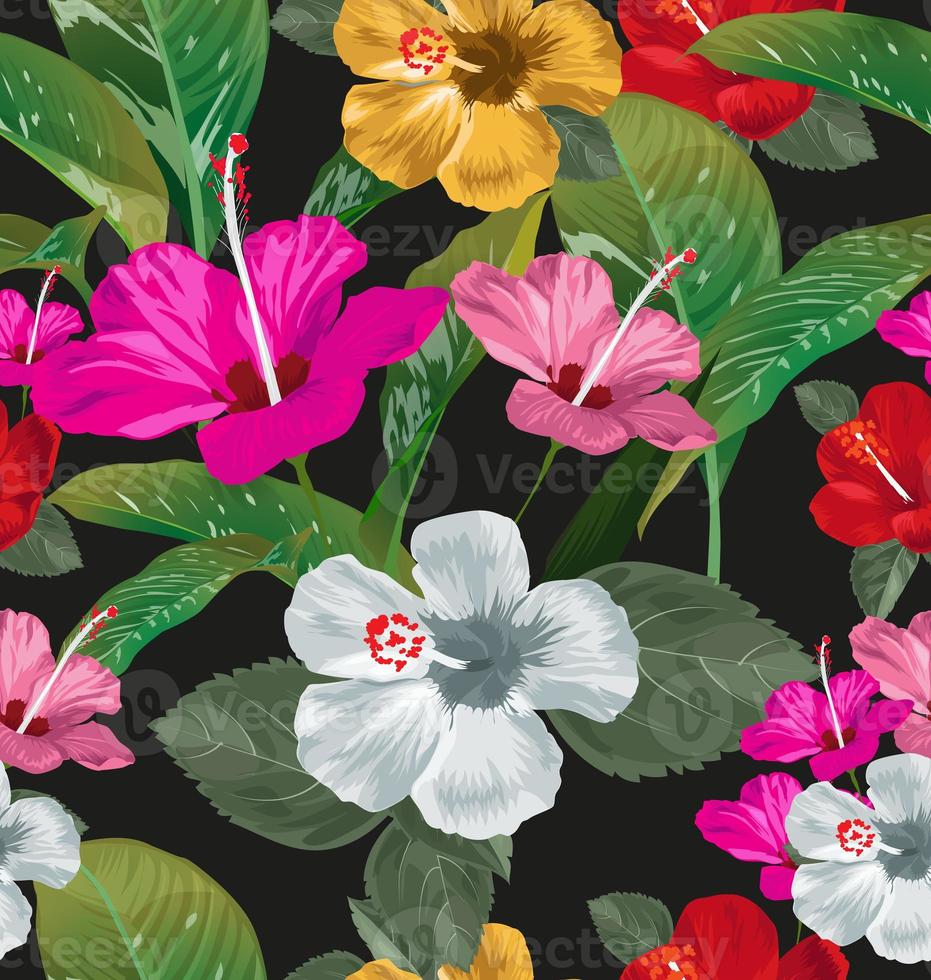 floral seamless pattern photo