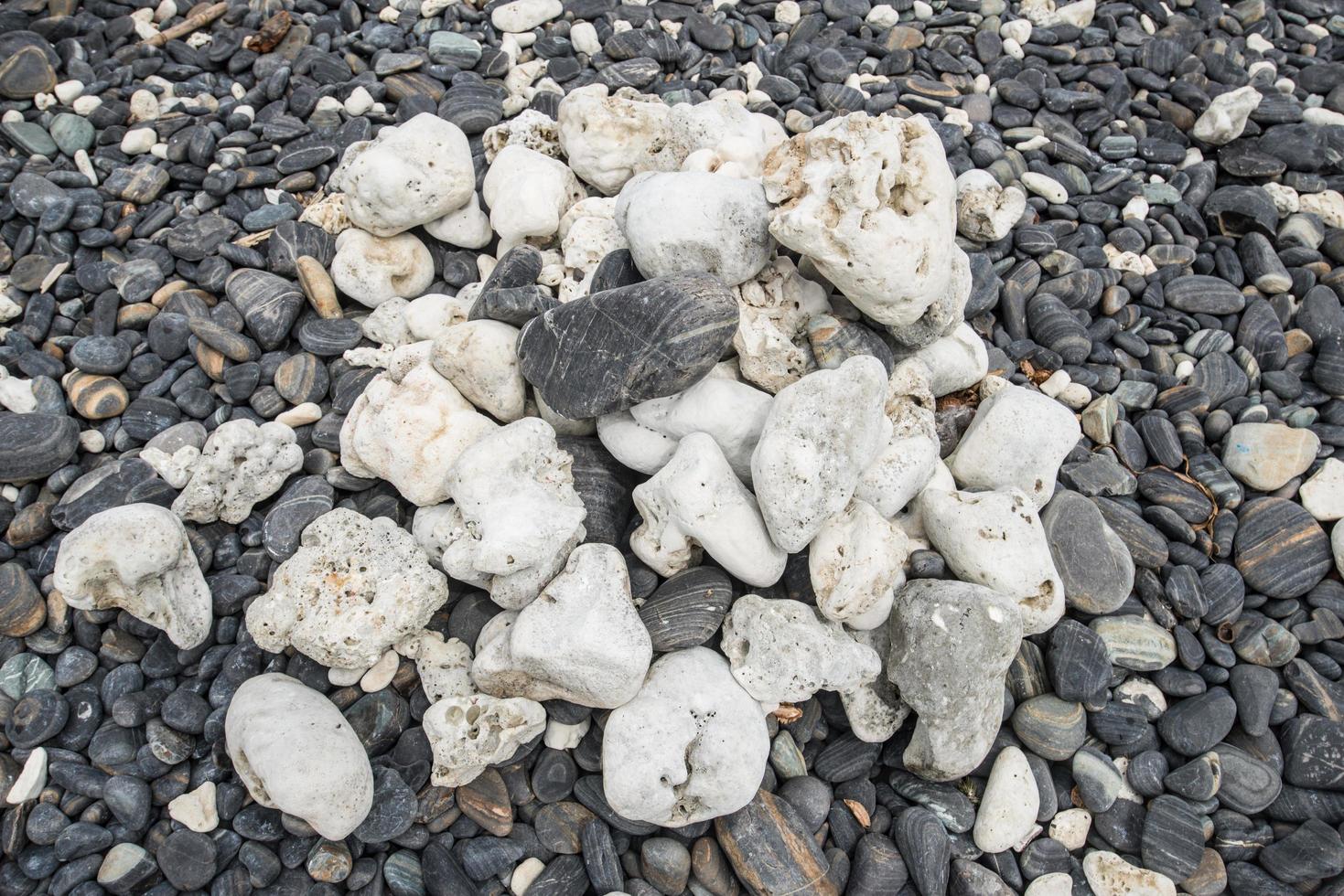 Stone and the dead coral on Lipe island, Satun province of Southern part of Thailand. photo