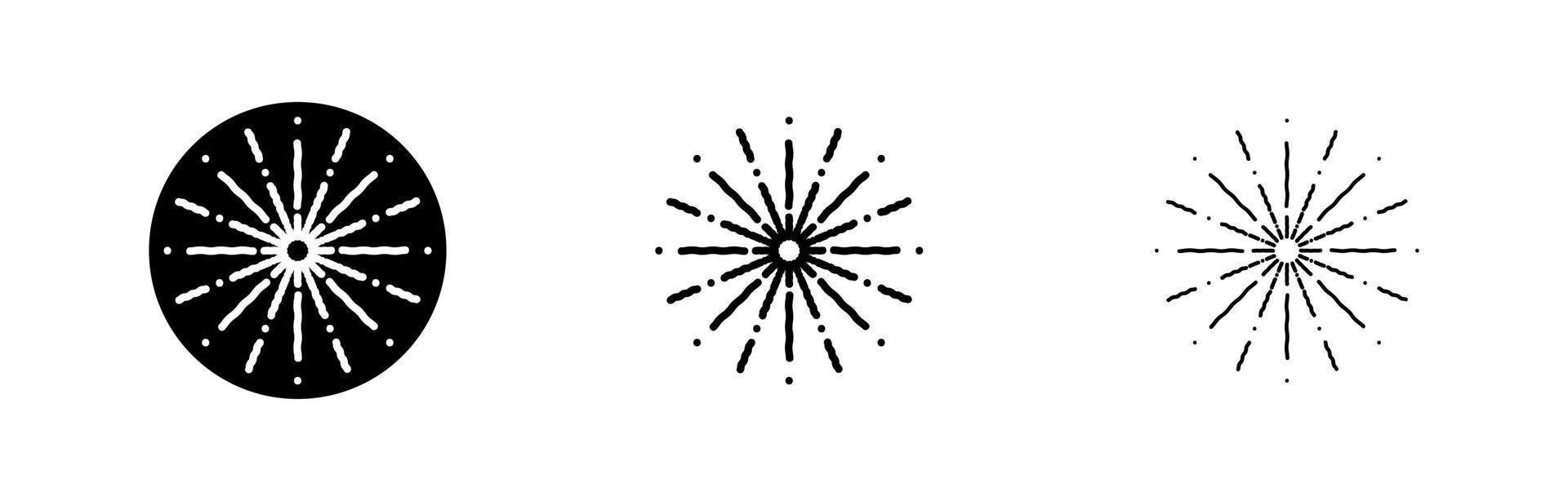 Explosion gun shot icon. Editable line vector. Modern simple shock wave. Fashion explosion icon in flat style. Template for application, user interface and logo, vector illustration.