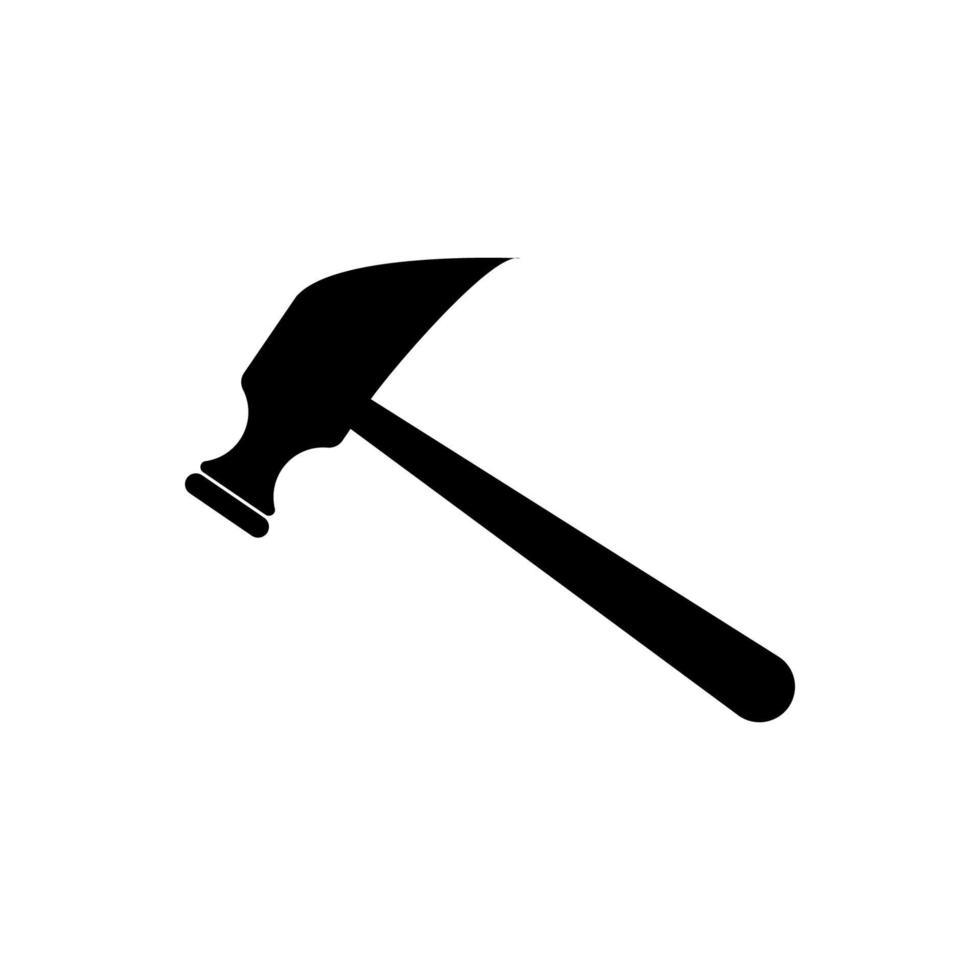 hammer icon vector. simple flat shape. builder tools vector