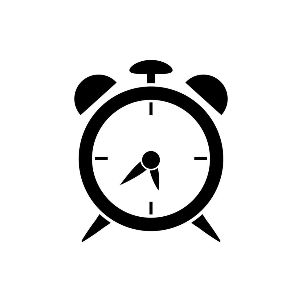 alarm clock icon vector. time reminder vector