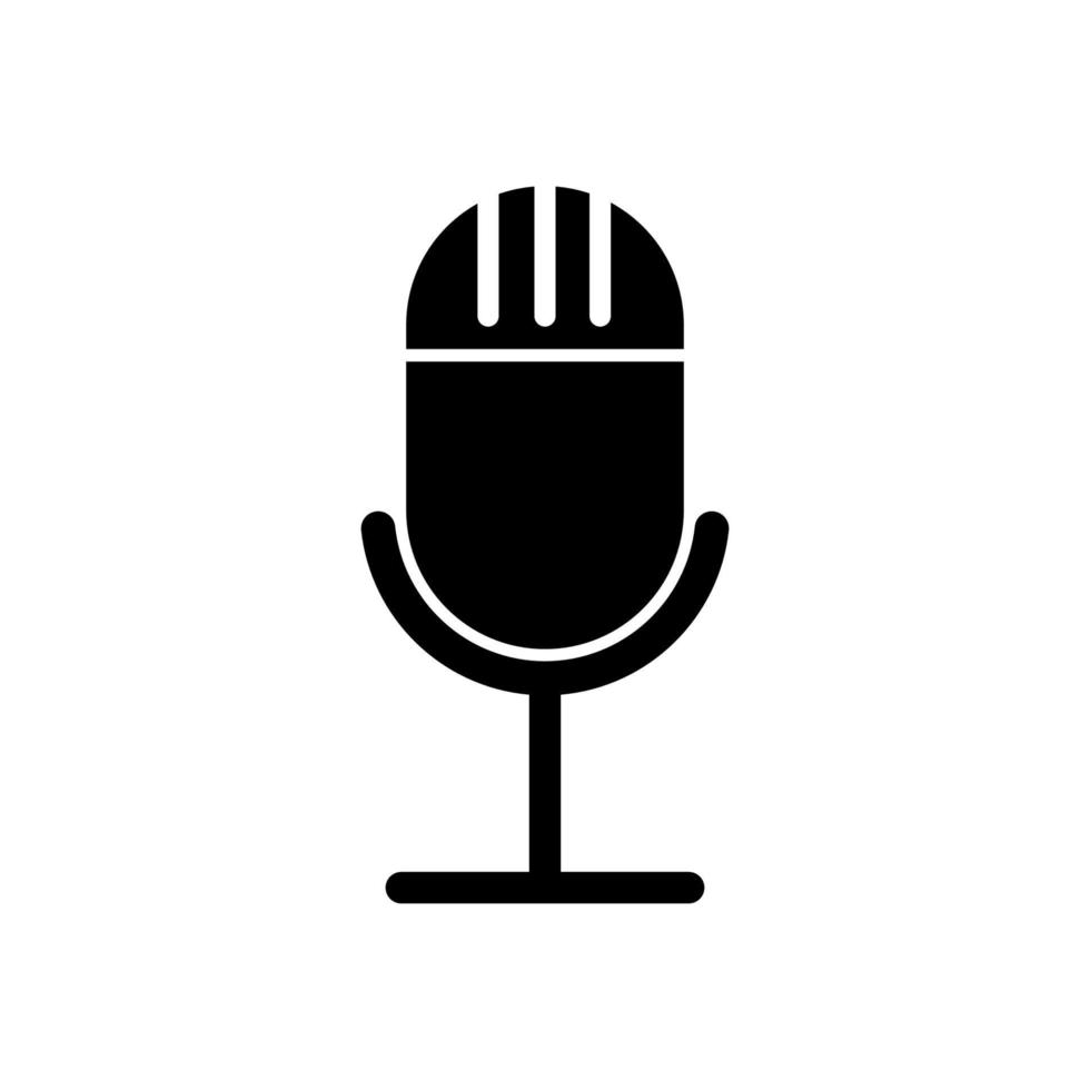 microphone icon vector. sound transmission. simple flat icon vector
