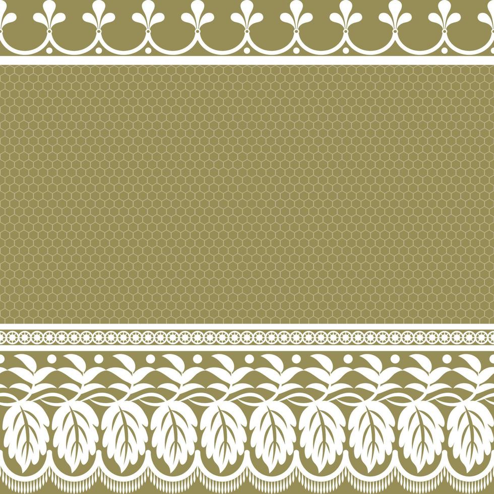 Lace seamless pattern with flowers vector