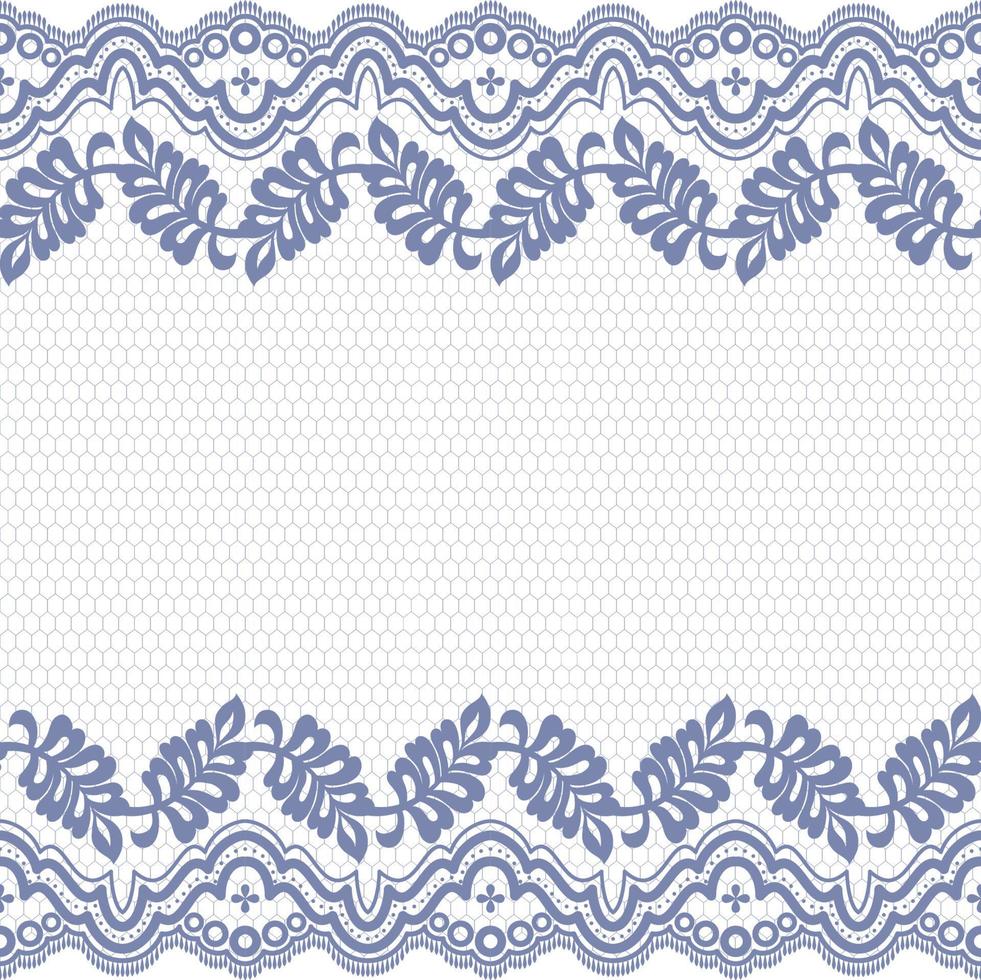 Lace seamless pattern with flowers vector