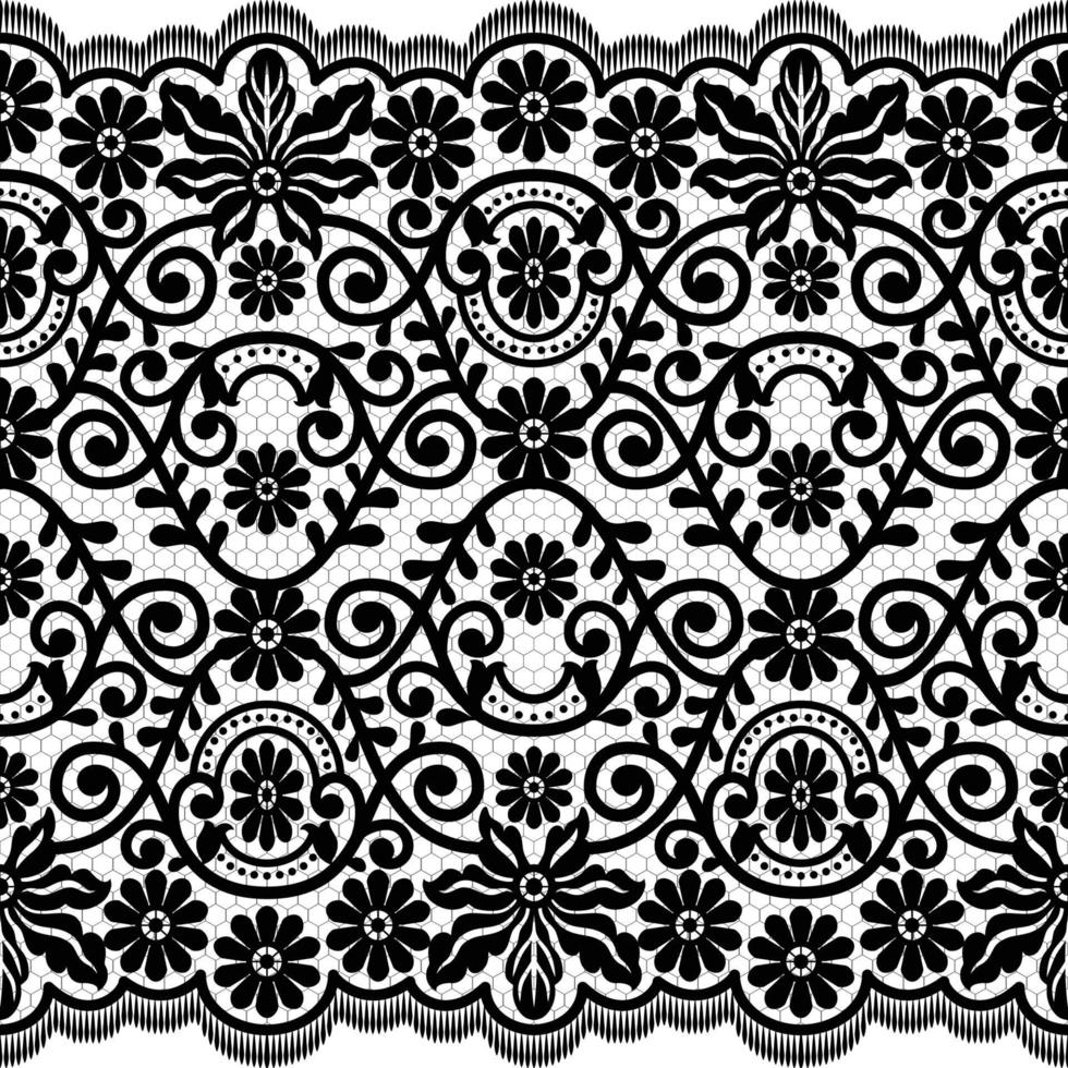 Lace seamless pattern with flowers 6935471 Vector Art at Vecteezy