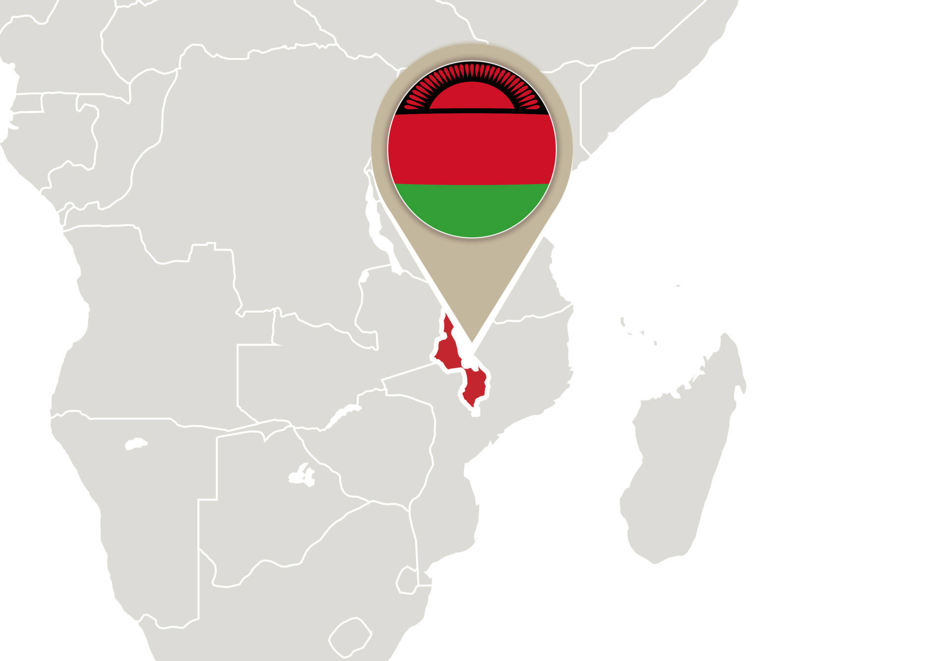 Malawi On World Map 6935662 Vector Art At Vecteezy Malawi On World Map Vector 