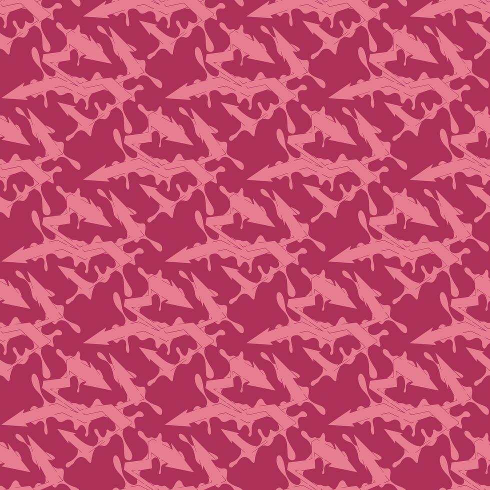 Pink and red arrows color seamless pattern texture and template. Multicolored. Colorful ornamental graphic design. Colored mosaic ornaments. vector