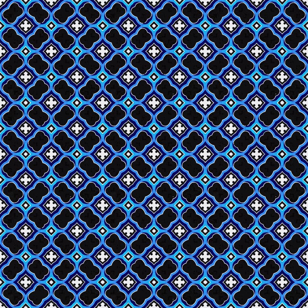 Blue and white color seamless pattern texture and template. Multicolored. Colorful ornamental graphic design. Colored mosaic ornaments. vector