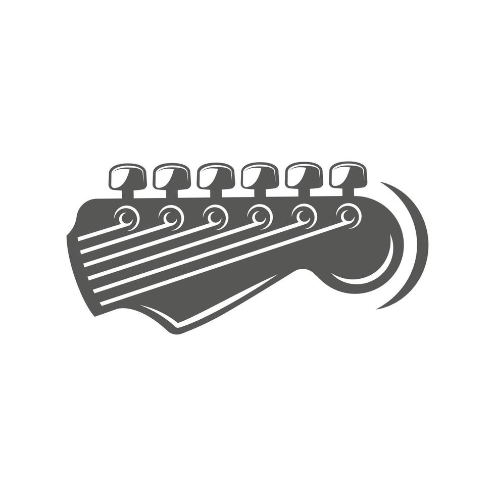 Part of the guitar isolated on a white background vector