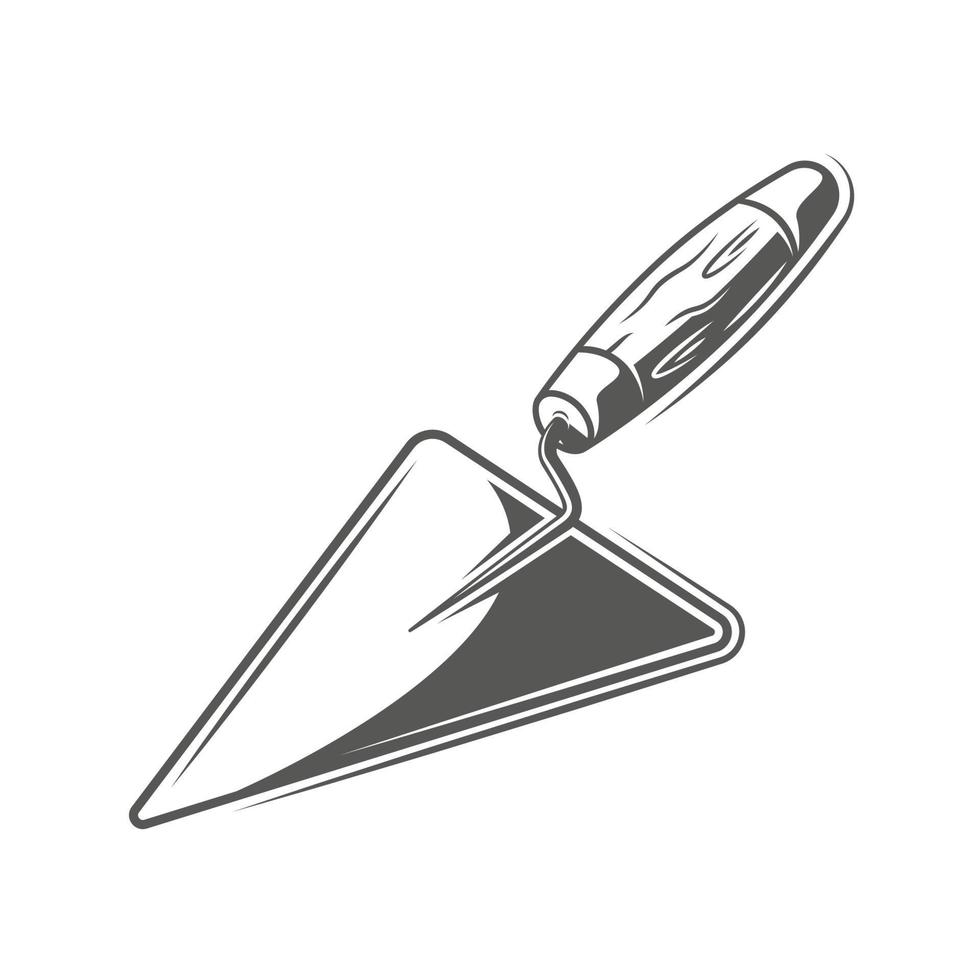Vintage putty knife vector