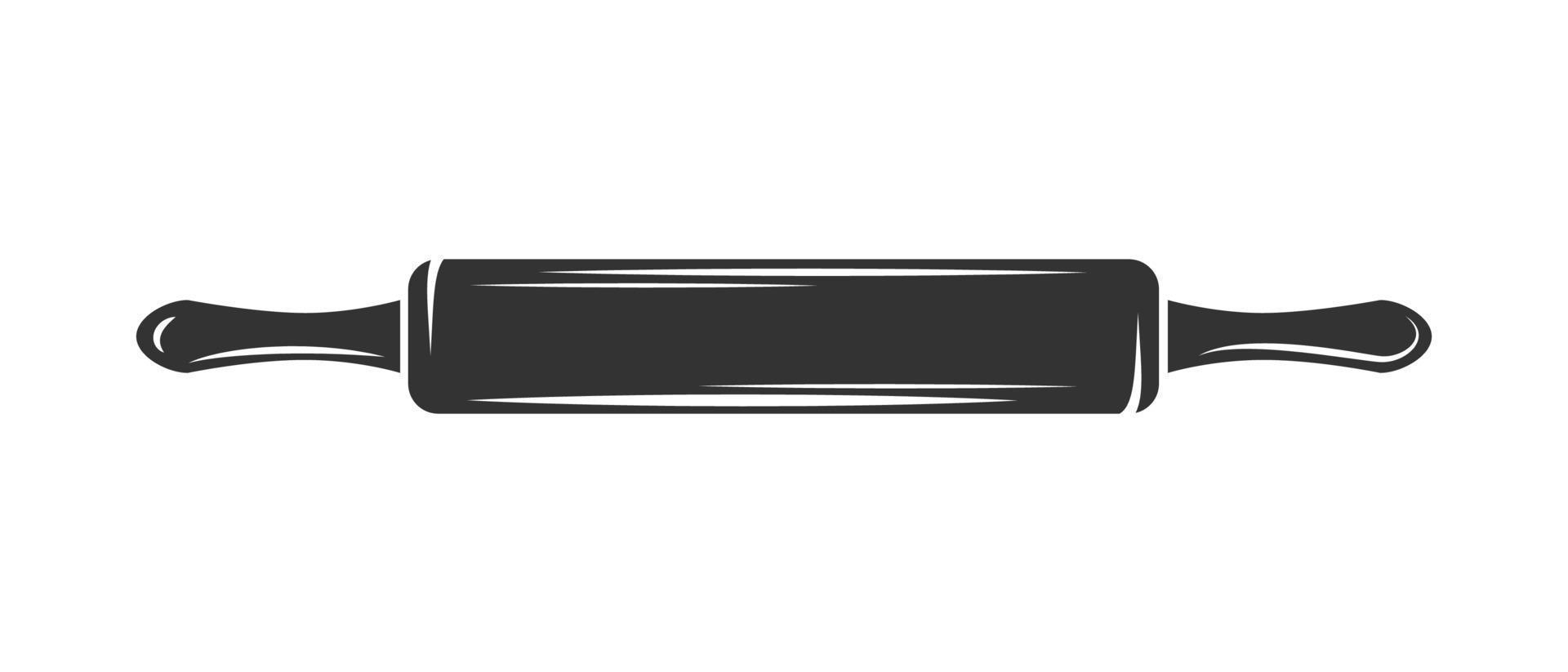 Rolling pin isolated on white background vector