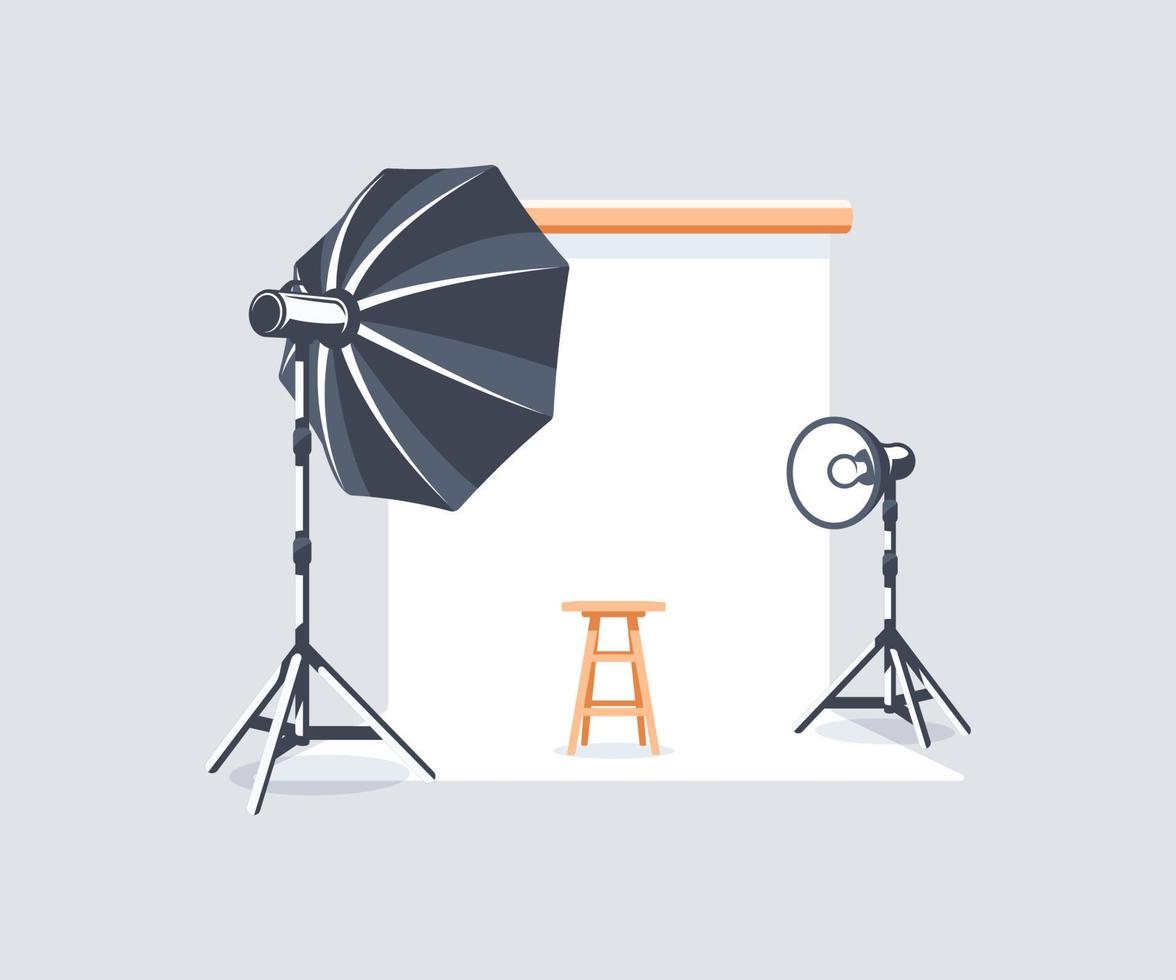 Photo studio element isolated on white background vector