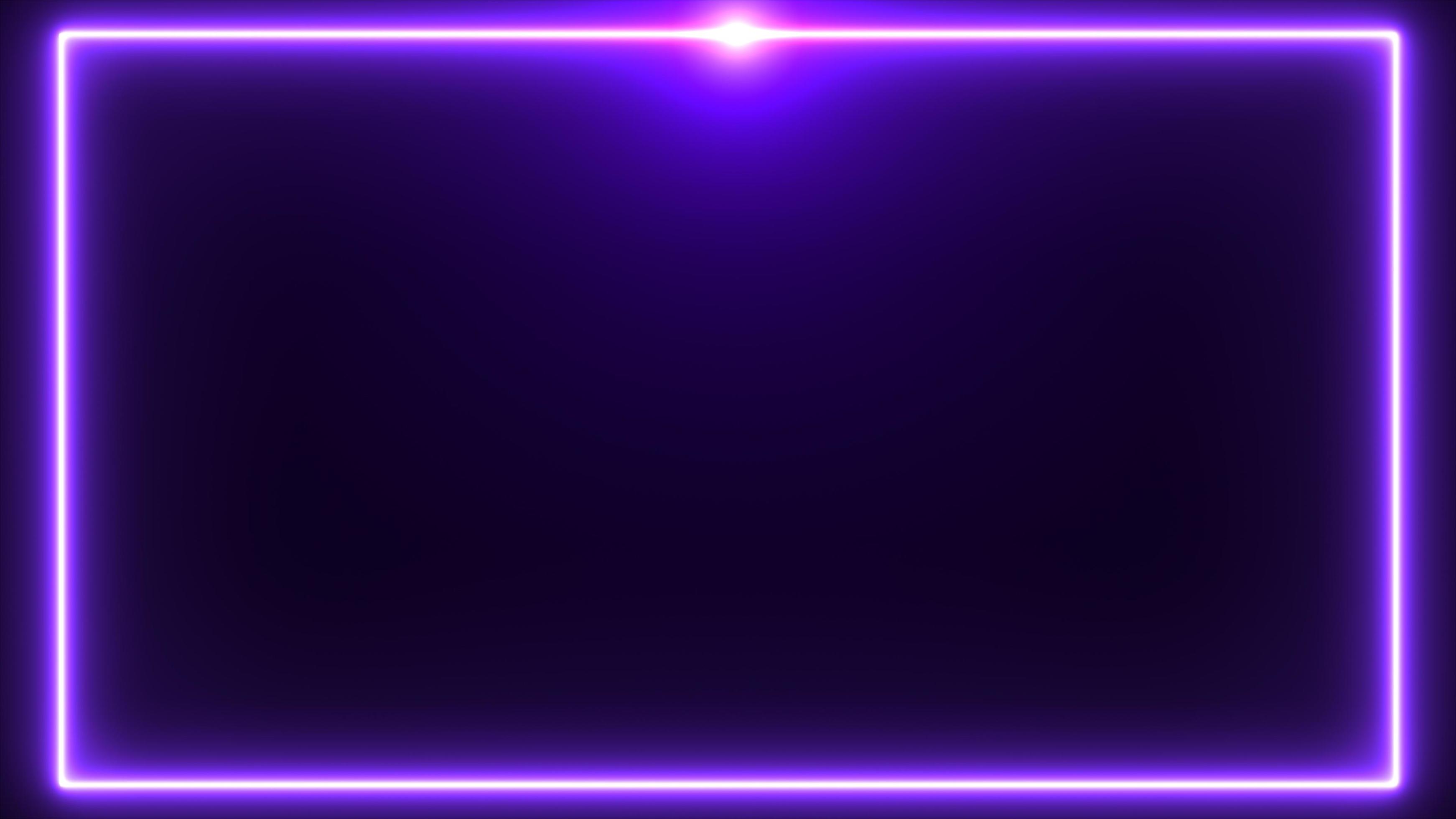 Purple neon border with flare on the top background 6936691 Stock Photo