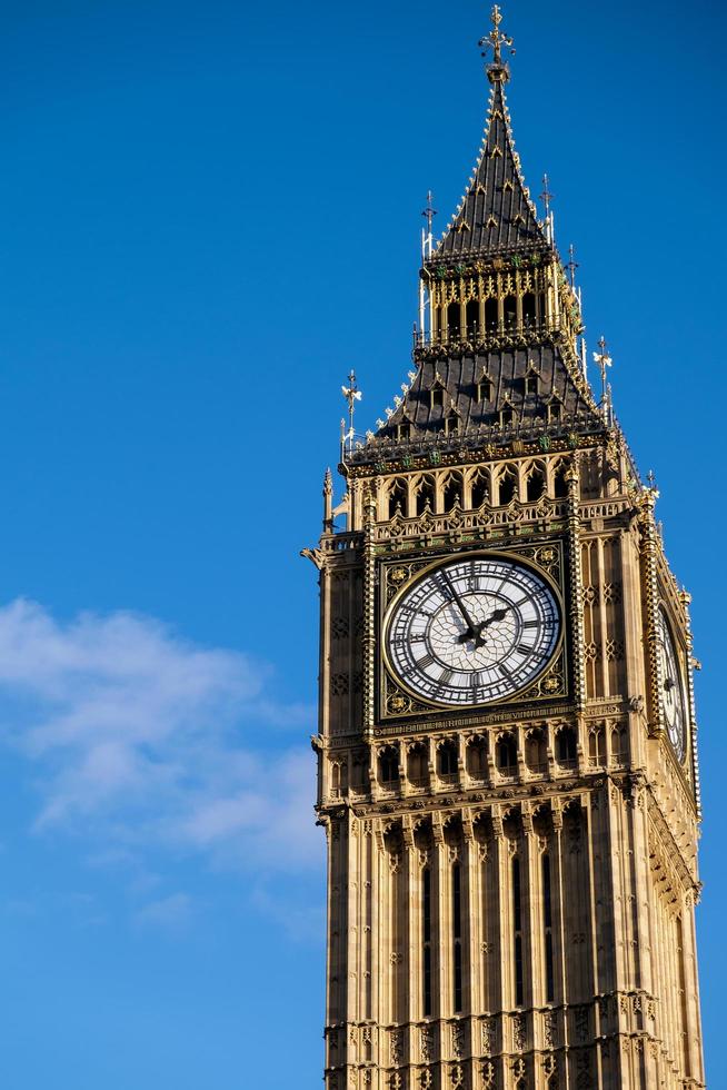London, UK, 2015. Close up view of Big Ben photo