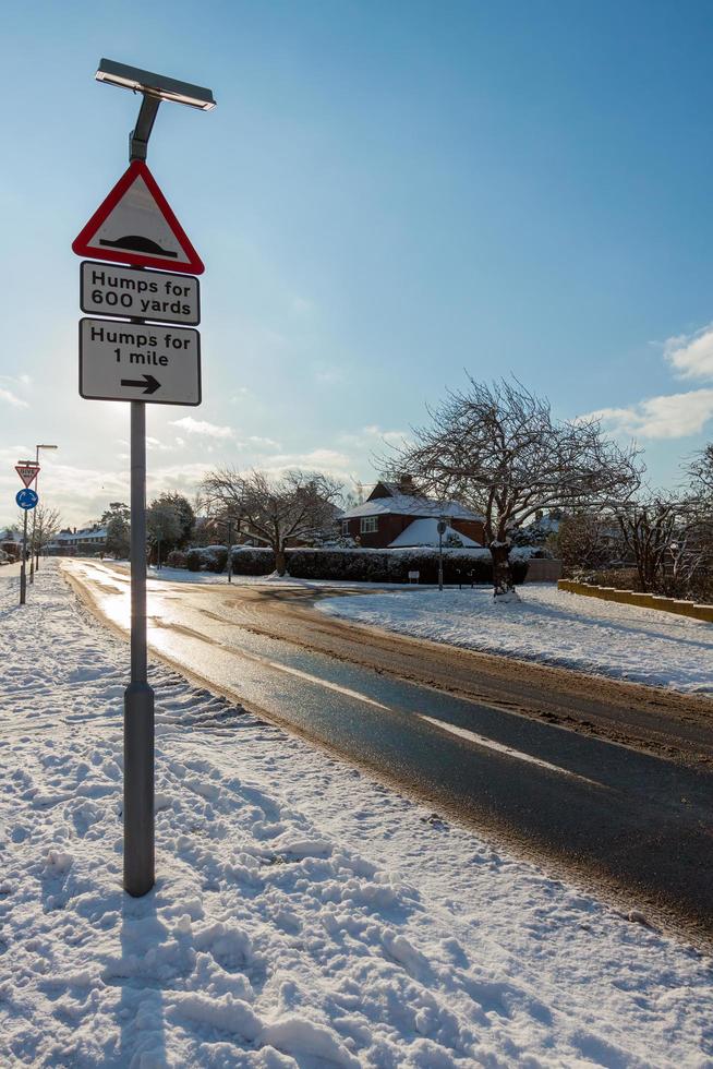 EAST GRINSTEAD, WEST SUSSEX, UK, 2009. View of a road sign photo