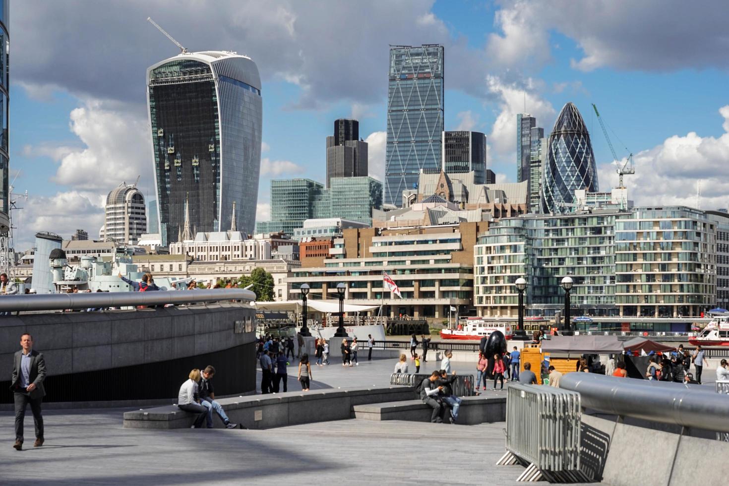 London, UK, 2014. View of modern architecture in the City photo