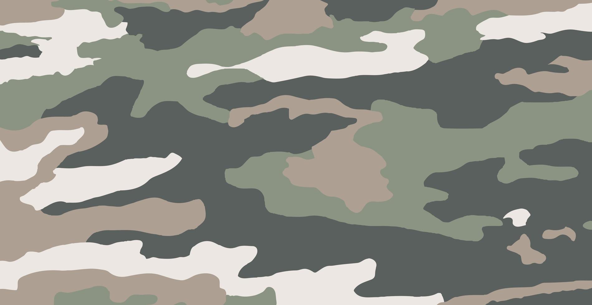 Panoramic background texture army khaki camouflage - Vector