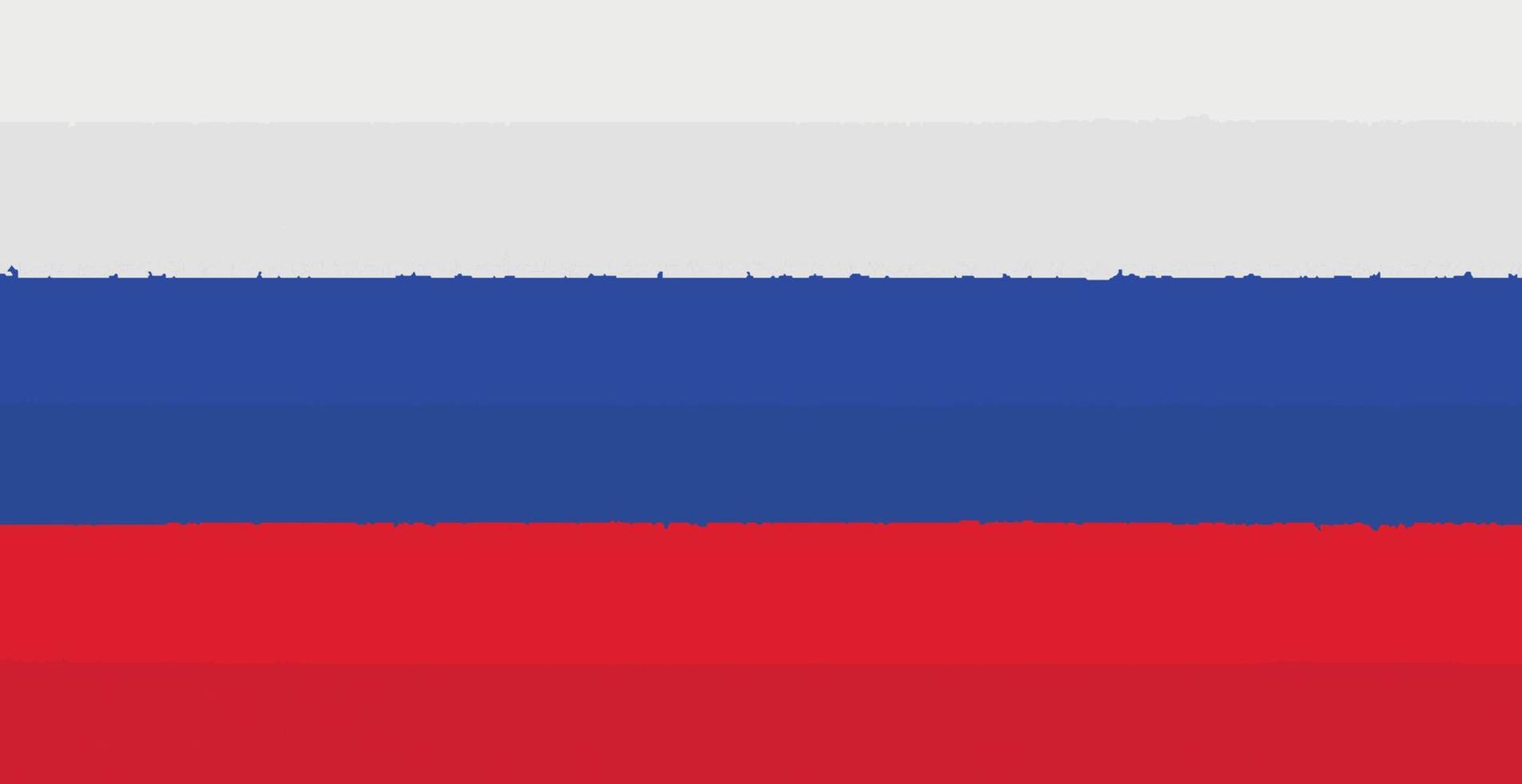 Paint smear in the colors of the Russian flag - Vector