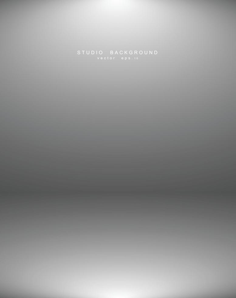 Empty white grey gradient studio room background. backdrop light interior with copyspace for your creative project, Vector illustration EPS 10