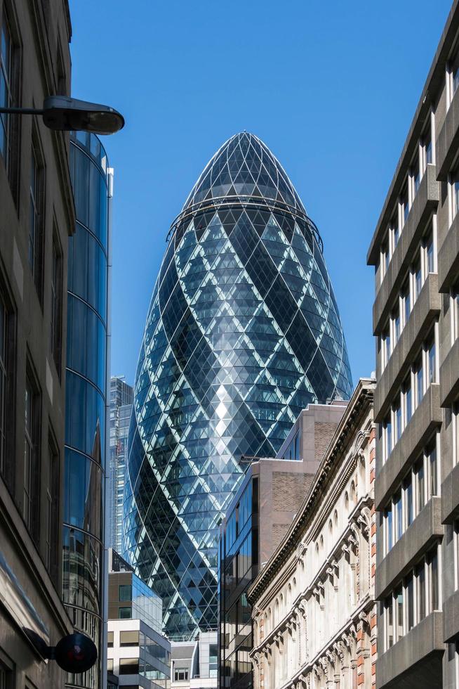 London, UK, 2015. View of the Gherkin building photo