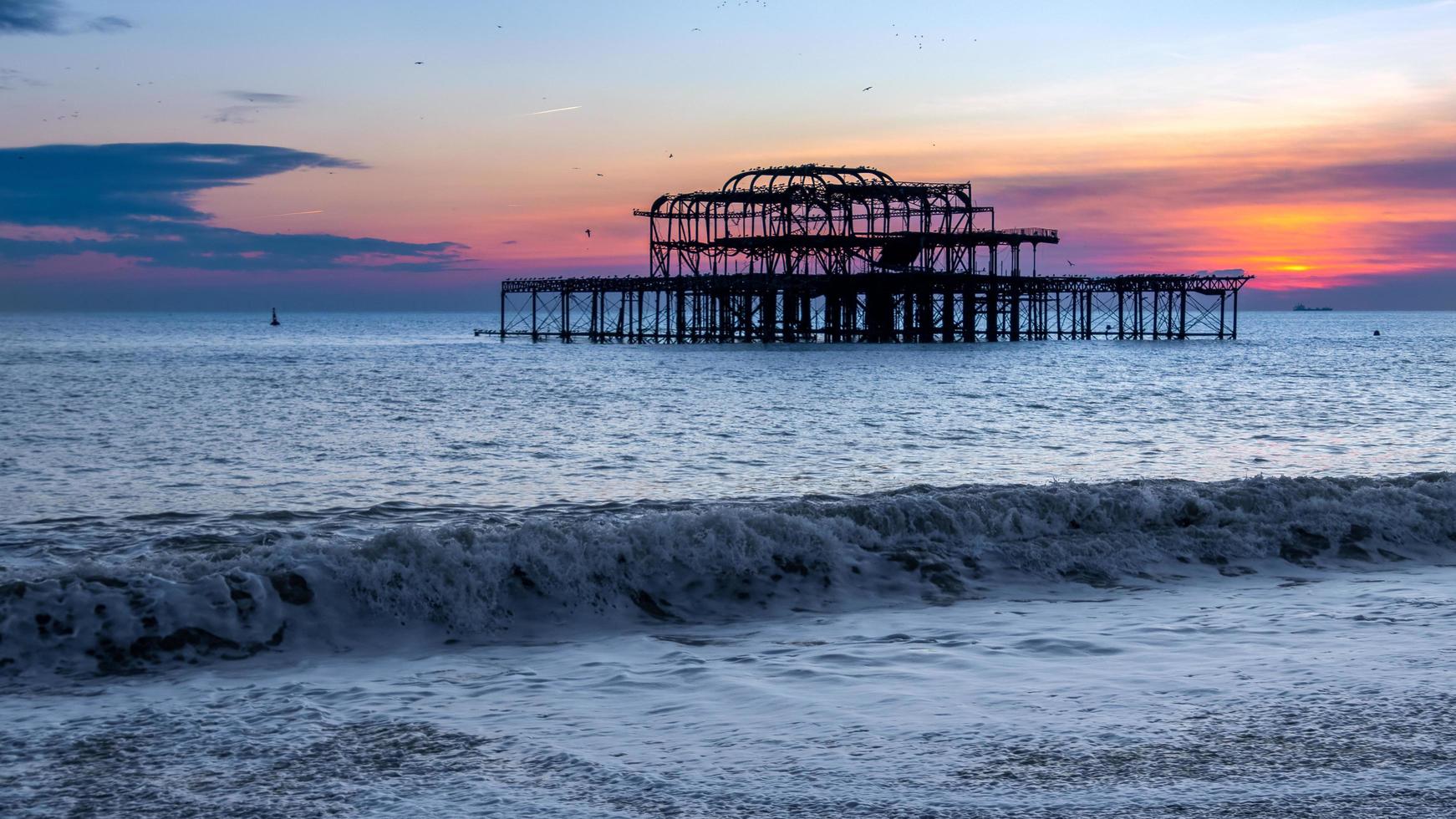 MONZA, ITALY, 2010. View of the derelict West Pier photo