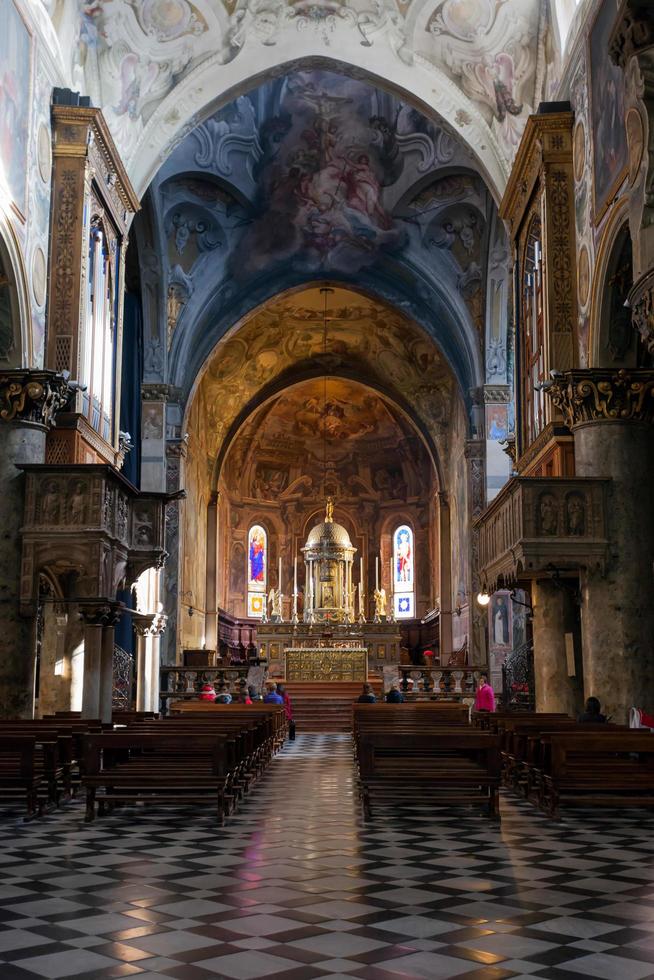 monza, italia, 2010. vista interior de la catedral foto